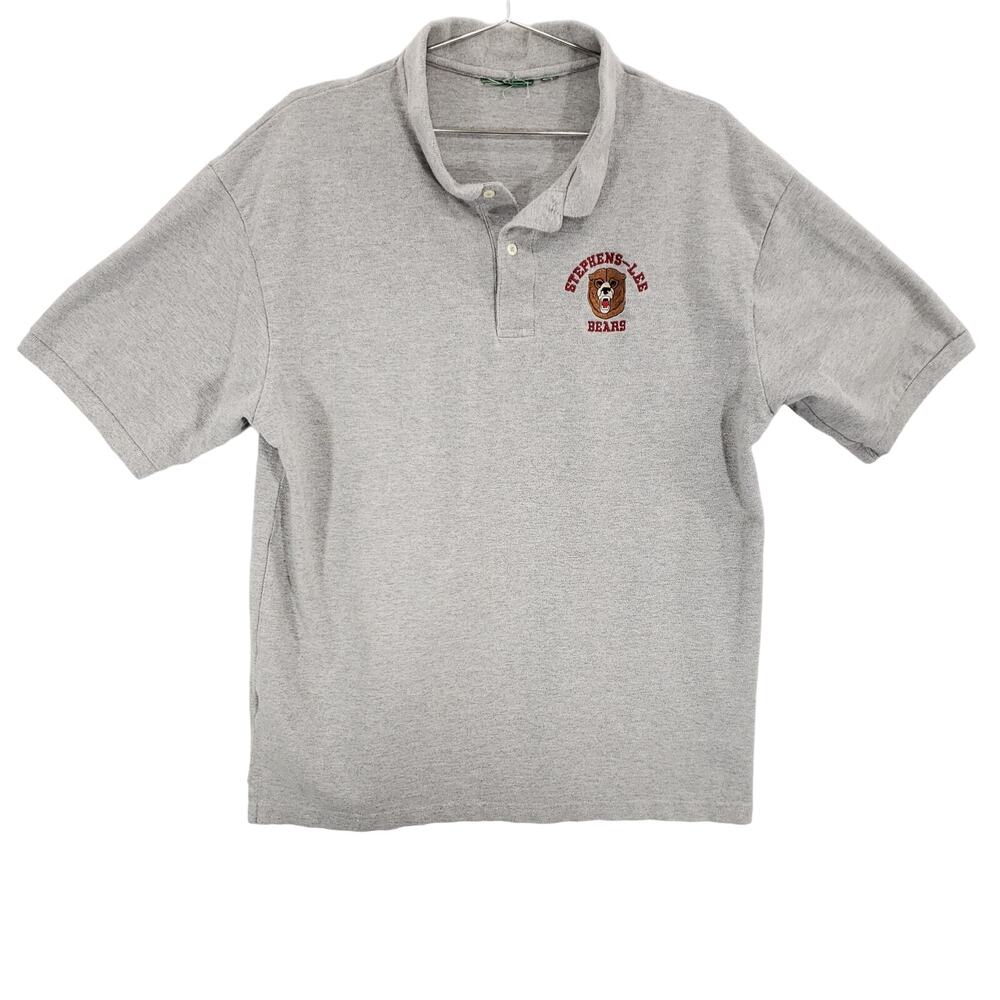 Outer Banks Polo Mens Extra Large Gray Historic Stephens Lee Bears School Top